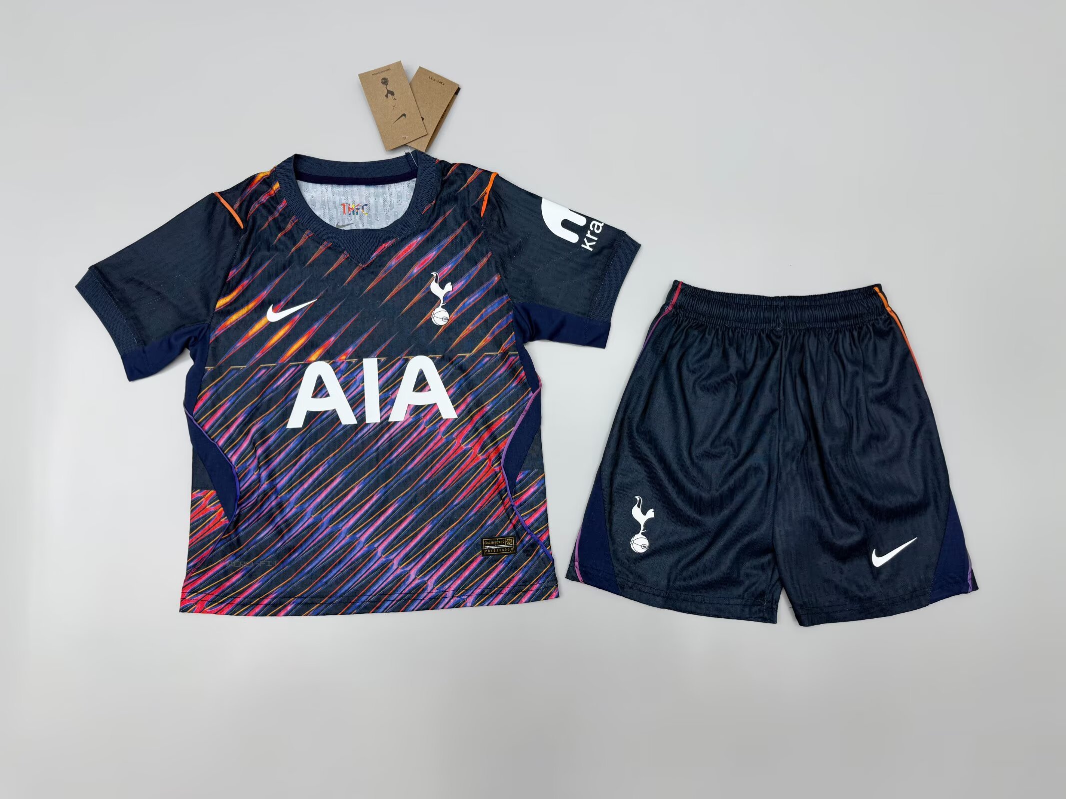 Kids-Tottenham 26/27 Away Navy Blue Soccer Jersey(Player)
